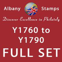 Y-Values Set of 33 Litho Stamps Y1760-Y1790